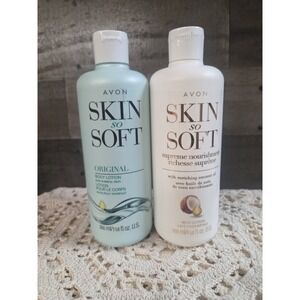 Avon Skin So Soft Body Lotion - Original &‎ Milk- 11.8 oz each NEW